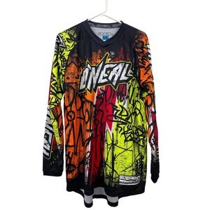 ONeal Element Series Mens LG Long Sleeve Dirt Bike Jersey Graffiti